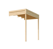 Skärmtak t/förråd 250 x 150 cm 3,53 m² Lasita Maja